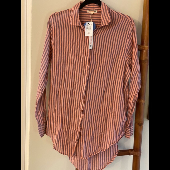 Sundry Tops - SUNDRY FLOWY COTTON BLOUSE NEW